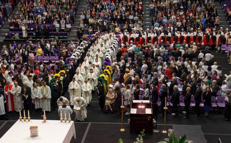 Entrance Procession Priests 1 AKS install 2Apr13