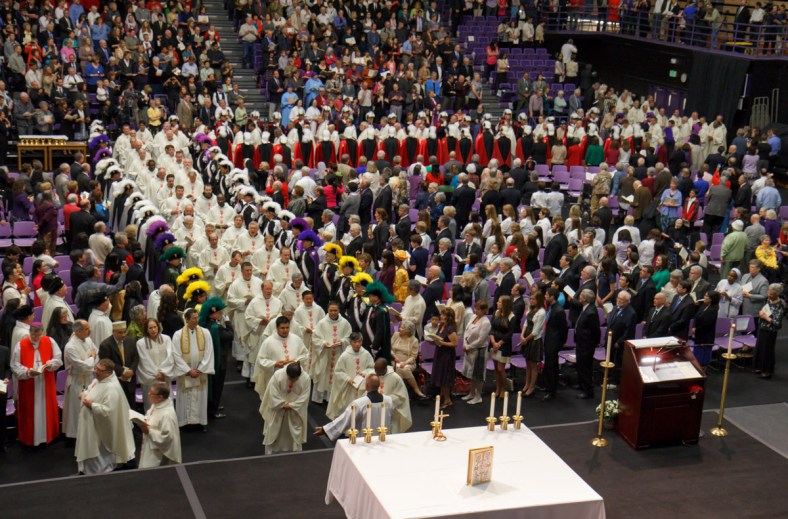 Entrance Procession Priests 2 AKS install 2Apr13
