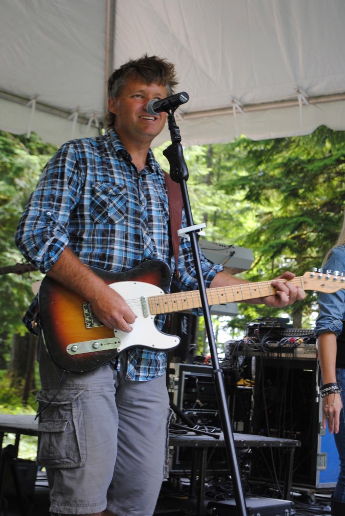 Lead Singer, Mark Mobley with his band Countrified at Camp Howard