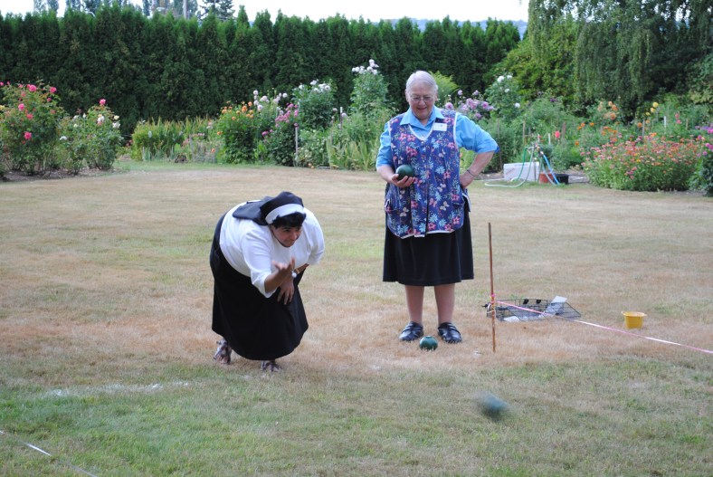 Sister Juana gives it a try