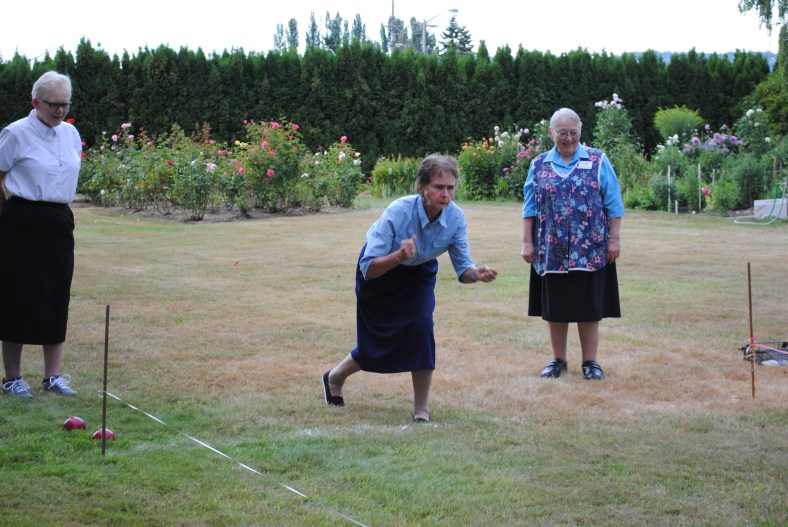 She talks to the ball