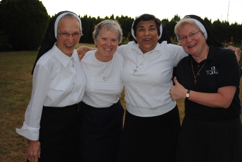 Finals teams best two out of three Sister John Therese and team mate Sr. Maryann Giesel vs Sister Juanita and Sister Michael Francine