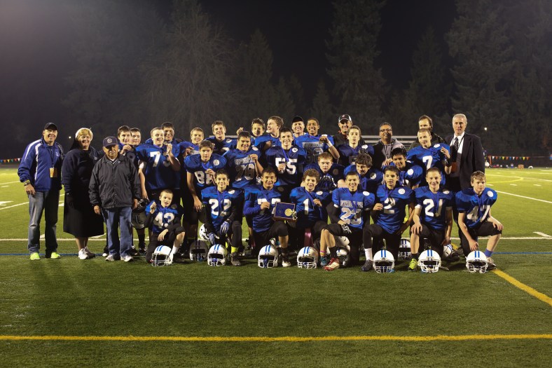 Seventh and Eight Grade Champions from Region 6 Beaverton Knights from Valley Catholic, St. Cecilia, St. Pius X, Holy Trinity
