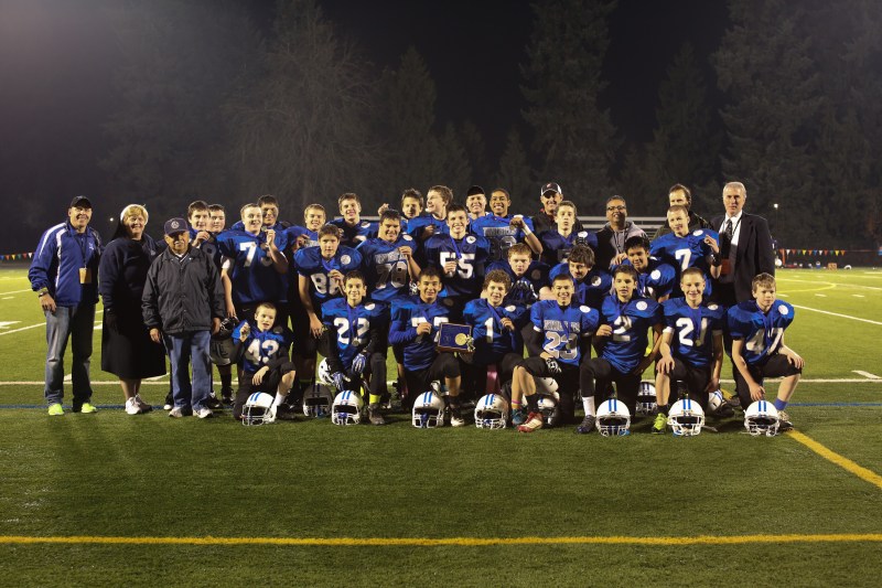 Seventh and Eight Grade Champions from Region 6 Beaverton Knights from Valley Catholic, St. Cecilia, St. Pius X, Holy Trinity