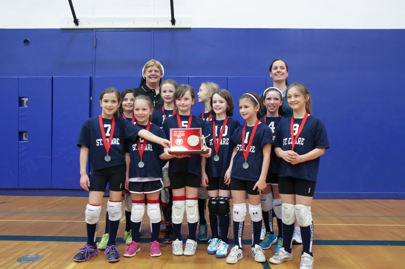 Third Grade CYO Volleyball Second Place St. Clare