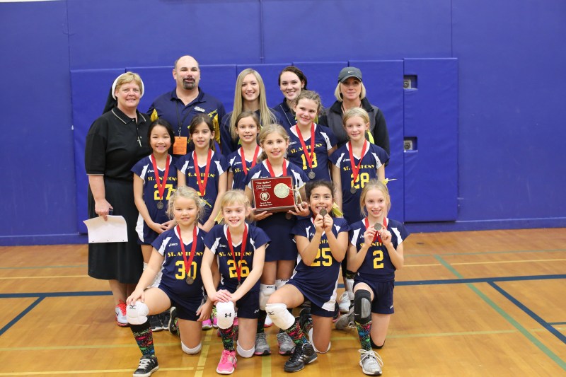 Third Grade CYO Volleyball Second Place St. Anthony