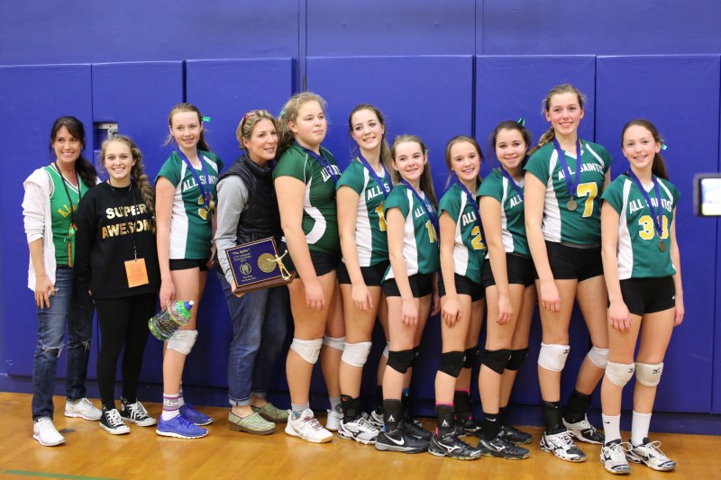 Seventh Grade CYO Volleyball Champions All Saints