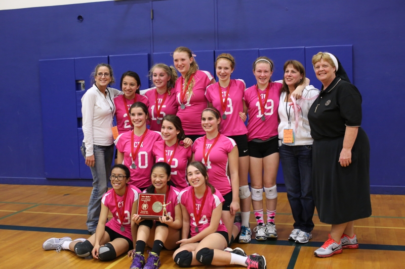 Eighth Grade CYO Volleyball Second Place Christ the King