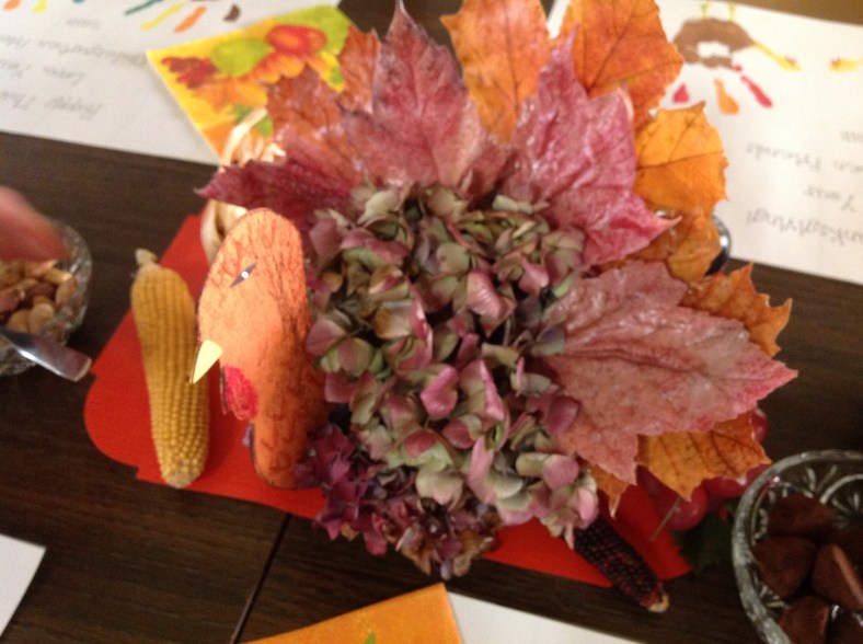 A Thanksgiving decoration