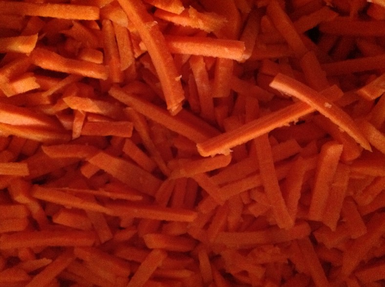 What, Julienned carrots?