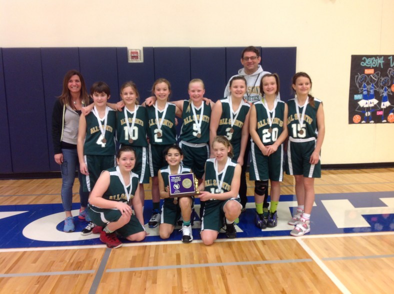 All Saints place third in the CYO City Championships for 6th grade girls