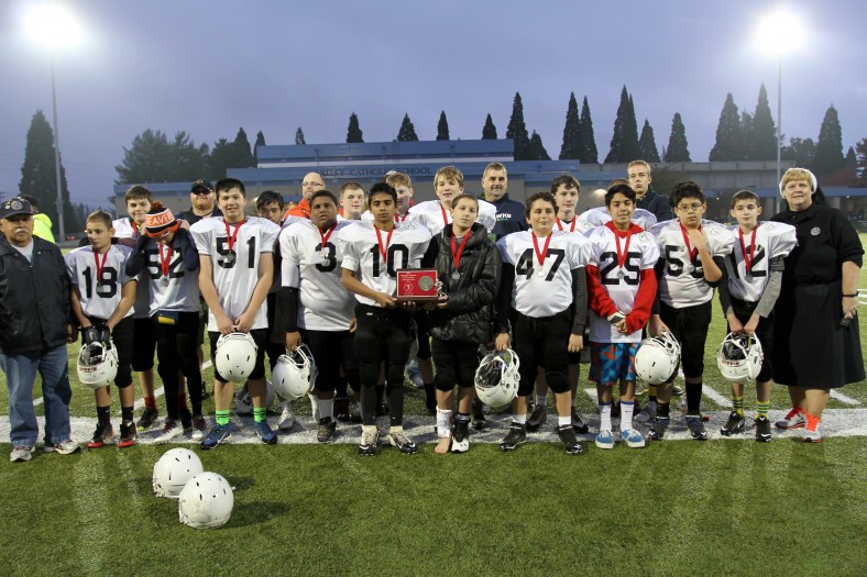 CYO Vancouver "Cougars" play a tough game in the 2014 CYO Championship