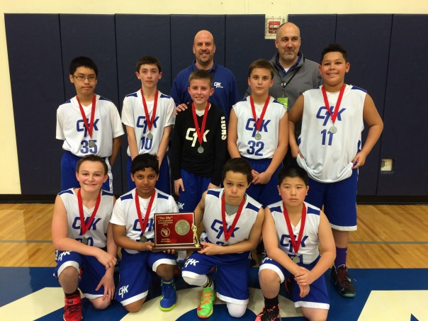 Christ the King takes second place in the CYO City Basketball Championship 2015