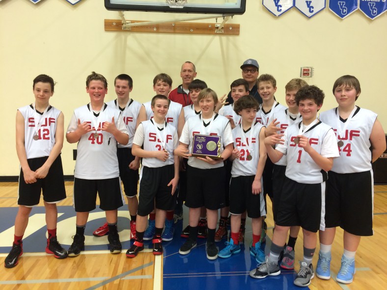 St. John Fisher wins third place in the CYO city Basketball Championship 2015