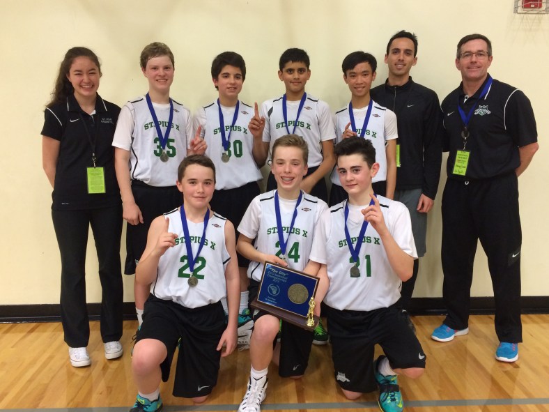 St. Pius X wins the CYO City BXB Championship for 7th Grade Boys 2015