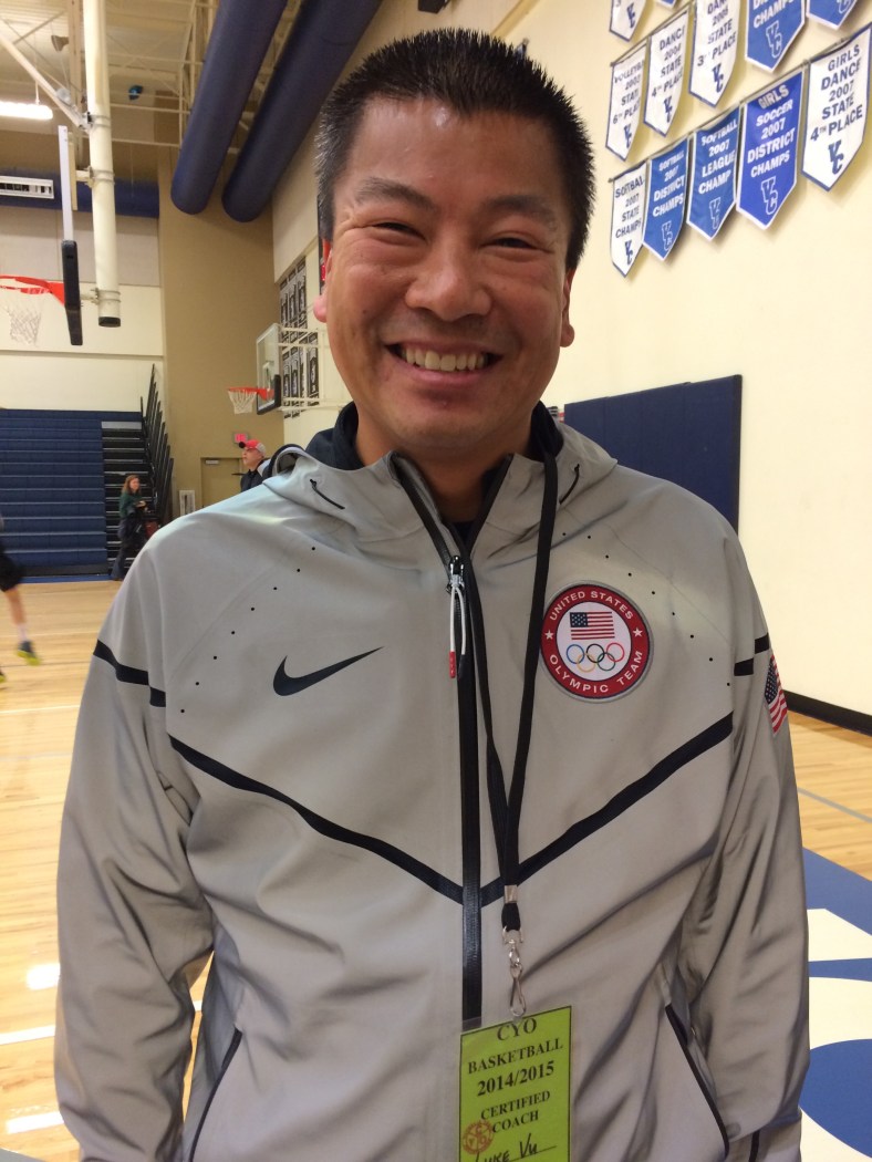 Luke Vu from St. Pius X coaches several teams in the CYO program.