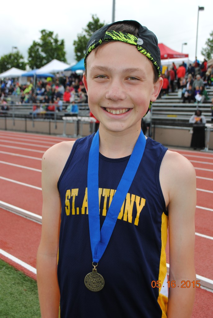 Cole Grieb, CYO Meet of Champions winner in the 3000 Cadet Boys 2015