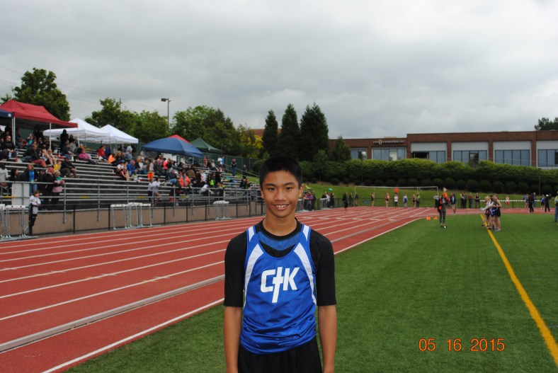 James Menor wins the Cub Boys Shot Put competition at the CYO Meet of Champions 2015