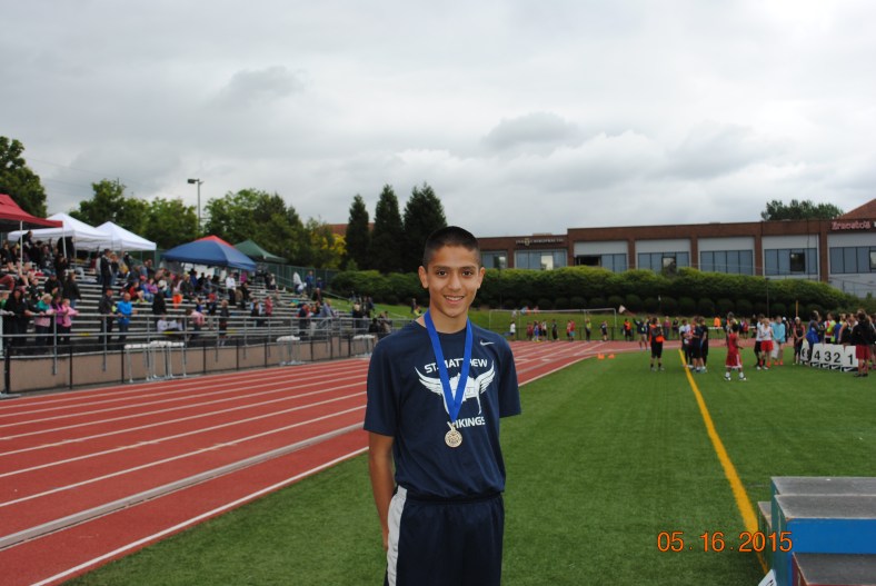 Jayden Holdago 2015 Cadet Boys Long Jump Champion CYO Meet of Champions