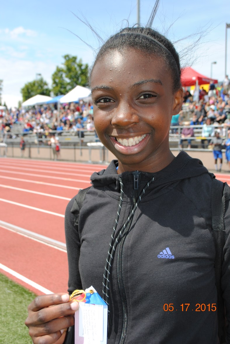 2015 CYO Meet of Champions winner Keziah Hollands from St. Andrew Nativity School.