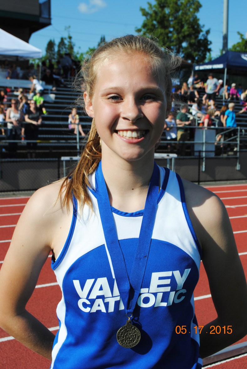 Kate MacNaughton wins the 2015 CYO Meet of Champions High Jump event 