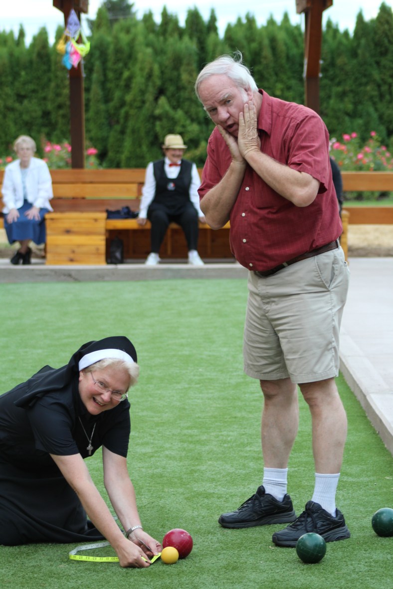 Lee and Sr. Michael Francine ham it up!