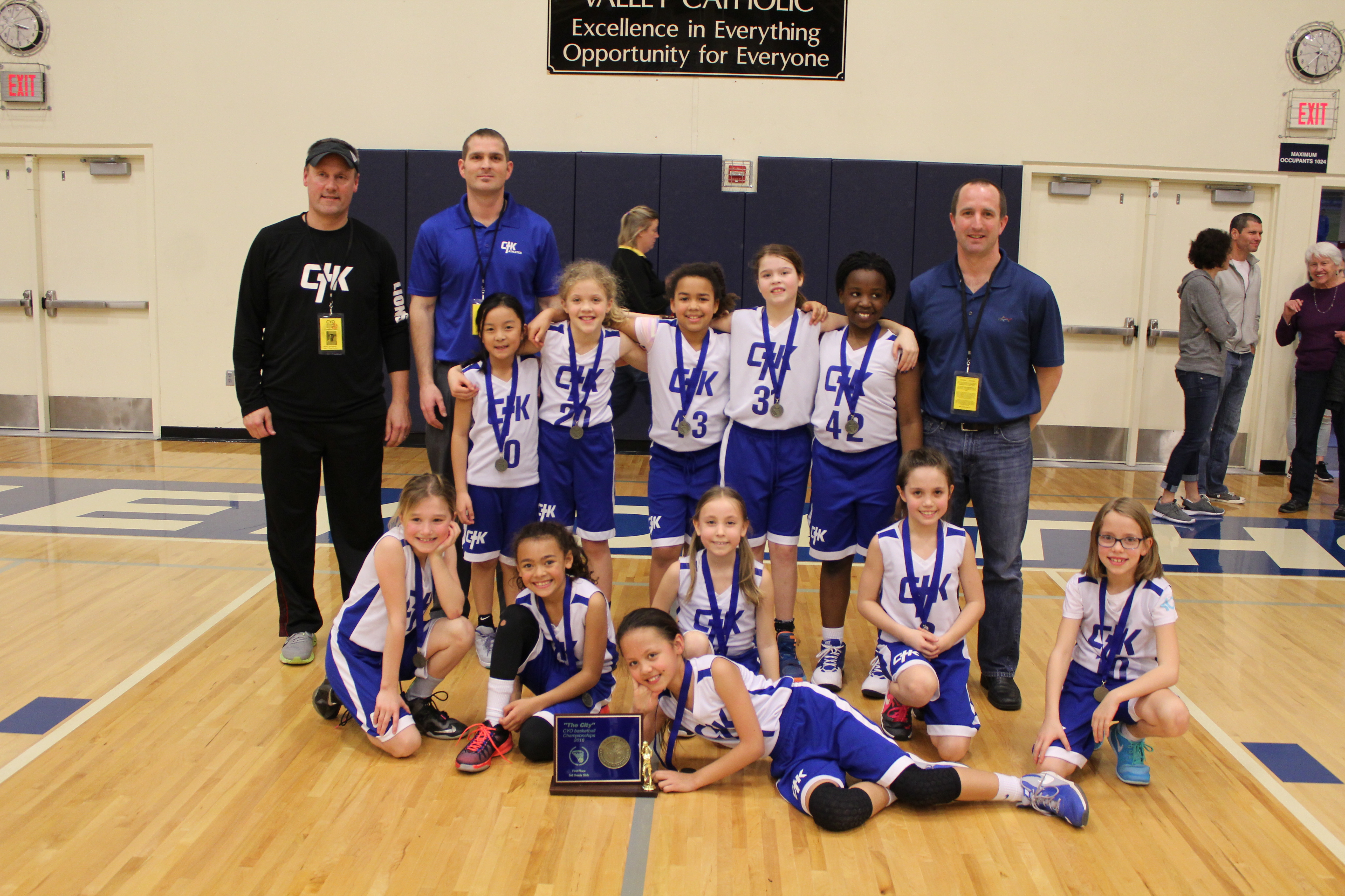 3 Girls City 2016 1st Christ the King