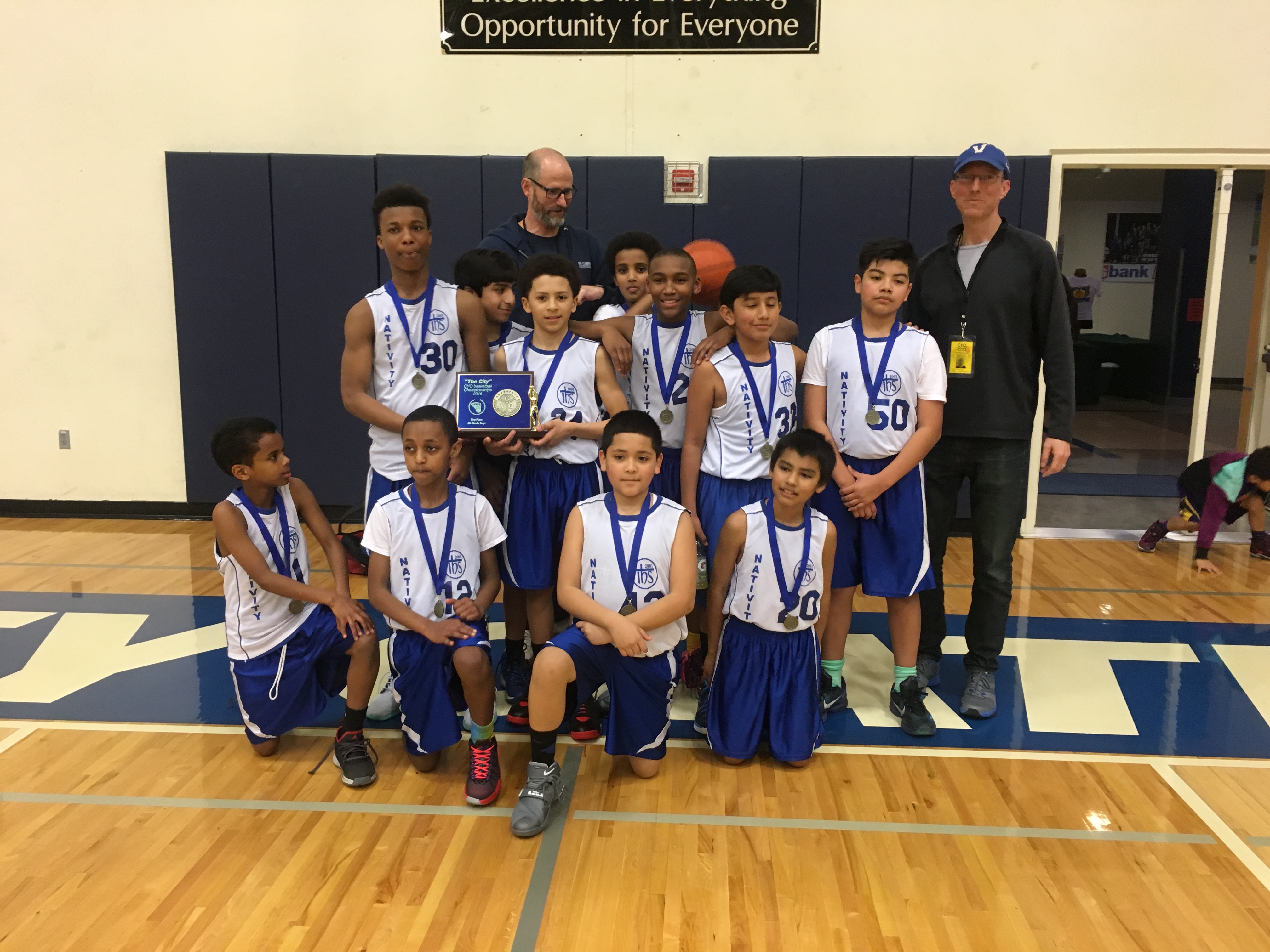 6 Boys City 2016 1st St. Andrew Nativity