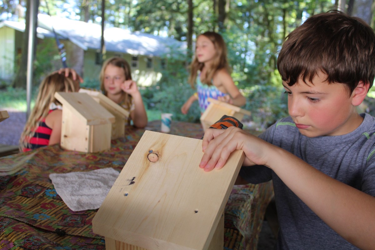Building Bird Houses at Camp Howard | CYO/Camp Howard